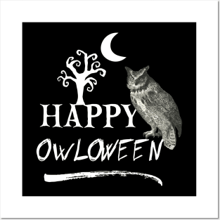 Halloween Owl Posters and Art